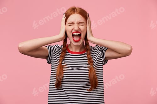 Preview: red-haired girl with two braids