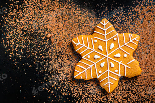 Preview: Gingerbread Cookies Christmas Baked Goods With Spices New Year Hospitality Ready To Eat On The