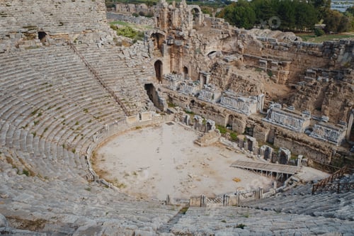 Preview: walk in Antalya Turkey on warm October afternoon, city Perge