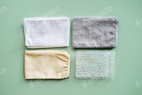 Preview: Recycling Fibers in the Textile Industry. Sustainable recycled cotton fiber. Many napkins fabrics