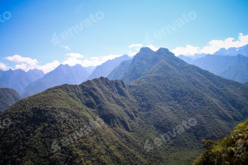 Vorschau: Faszinierende Landschaft des Berges Machu Picchu in Peru