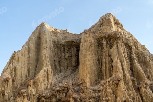 Preview: Dry earth cliffs with traces of erosion