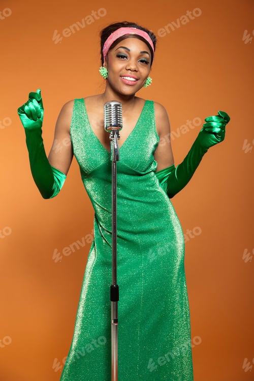 Preview: Vintage Soul Funk Woman Singing. Black African American.