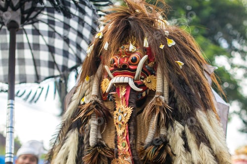 Preview: Traditional Barong costume for a Balines theater performance - Barong Macan