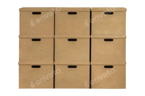 Preview: Closed Box Isolated On White Background