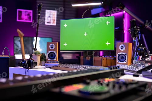 Preview: Empty space used for editing and recording music with electronic gear