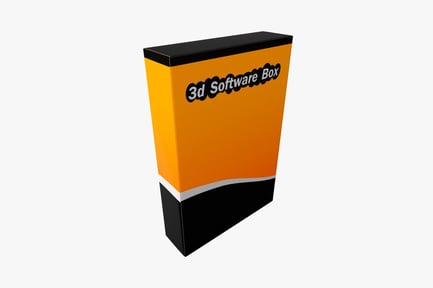 Preview: Software box with abstract wave design