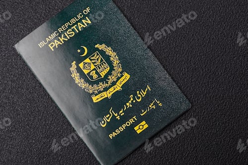 Preview: Physical paper international passport of Pakistani citizen