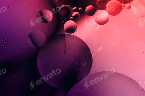 Preview: surreal colorful spheres, abstract background