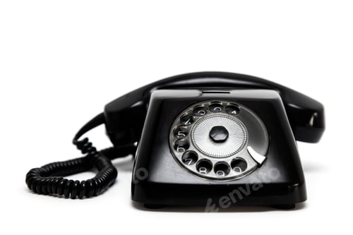 Preview: Black vintage telephone