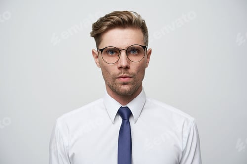 Preview: Attractive male with fashioned hairstyle