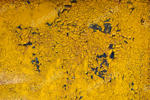 Preview: Yellow cracked paint texture background
