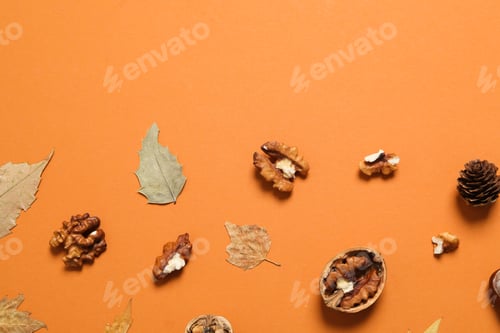 Preview: Concept of Autumn, Autumn composition accessories, space for text