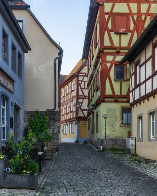 Preview: Picturesque landscape of Rothenburg ob der Tauber, Bavaria, Germany, Europe.