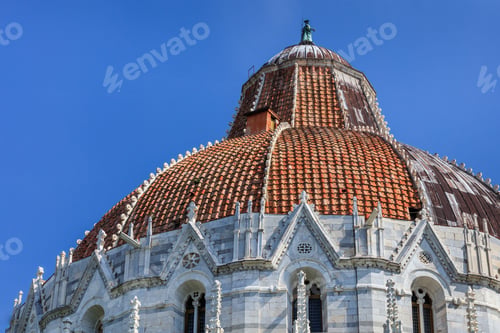 Preview: Pisa Italy. Baptistry on the Piazza dei Miracoli