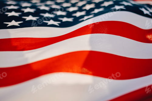 Preview: Usa national America flag background as symbol of democracy and patriot us memorial day 4th of july