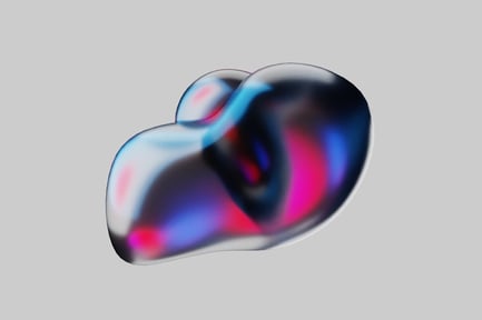 Preview: Fluid abstract shape with gradient