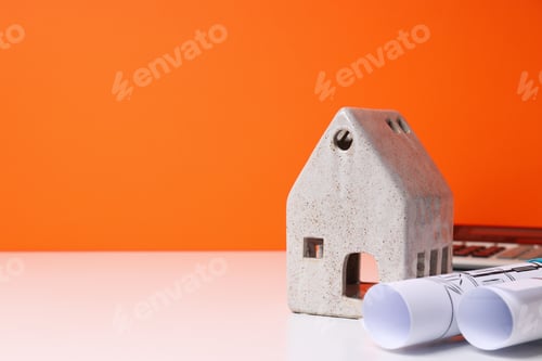 Preview: House design concept, with space for text.