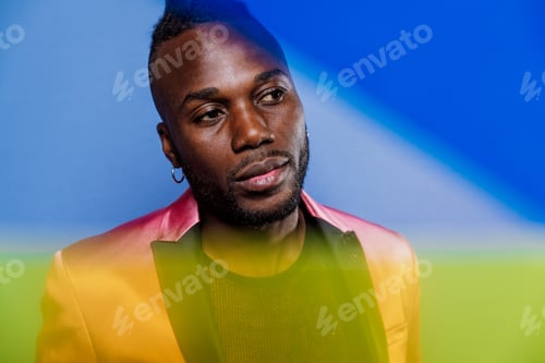Preview: Artistic portrait with gel lights