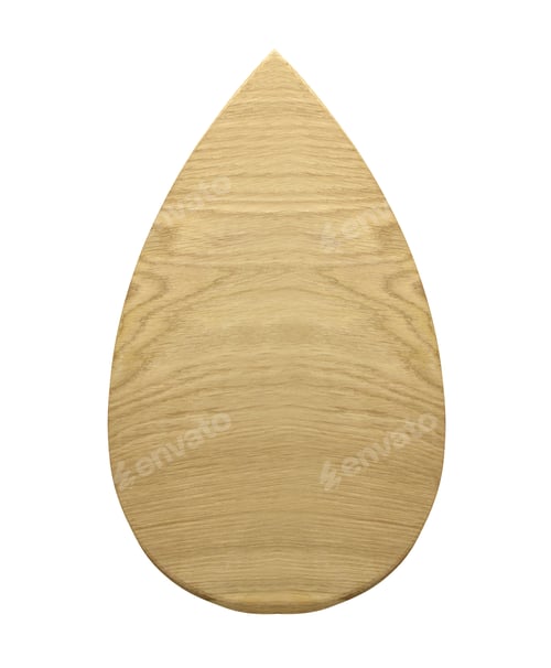 Preview: Wooden cutting board isolated