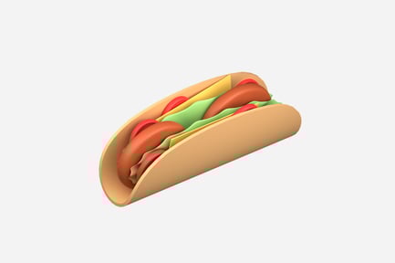 Preview: Taco 3D Illustrations
