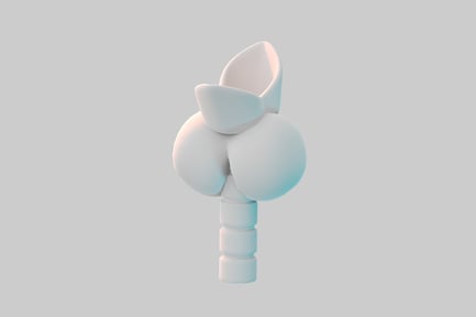 Preview: Abstract white form sculpture