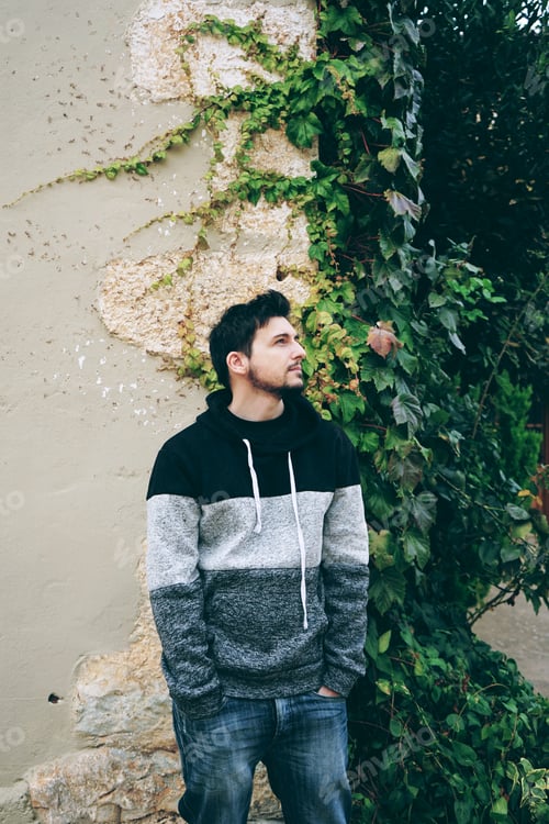 Preview: Young attractive man in calm