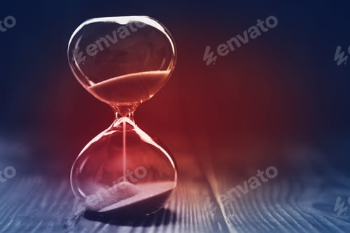Preview: Modern hourglass. Time is money