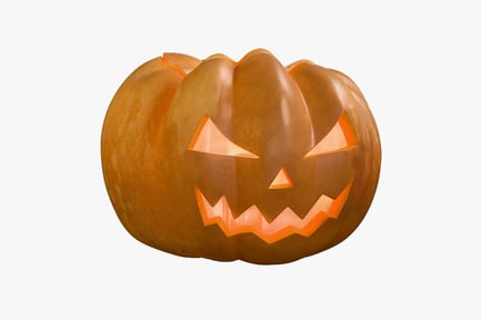 Preview: Angry Jack-O'-Lantern with Candle Light