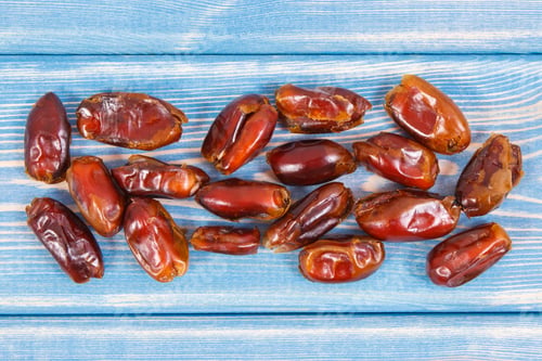 Preview: Dates containing natural vitamins and dietary fiber, healthy nutrition concept