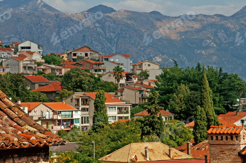 Preview: View on the red roofs of the old town of Kotor. Montenegro.