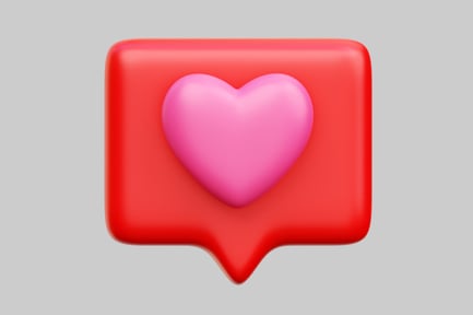 Preview: Social Media Love With Pink Heart