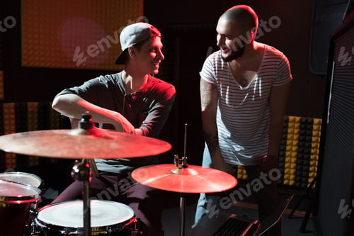 Preview: Musicians Chatting in Recording Studio