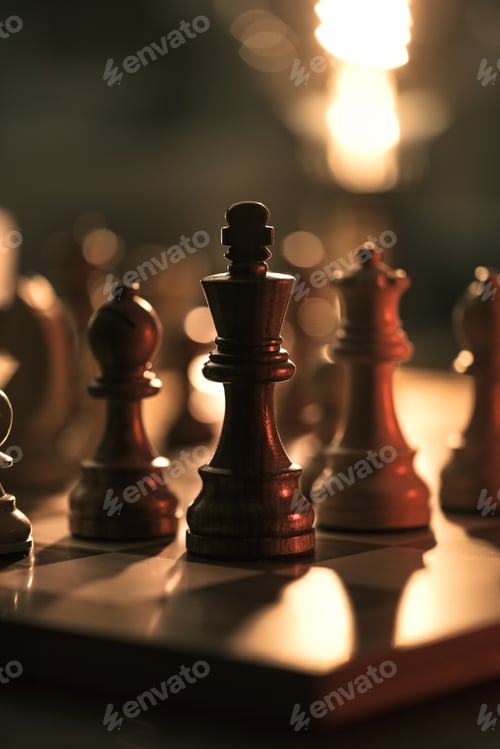 Preview: Chess pieces on the chessboard