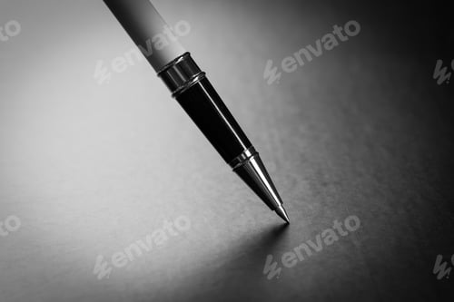 Preview: Office desk table with pen