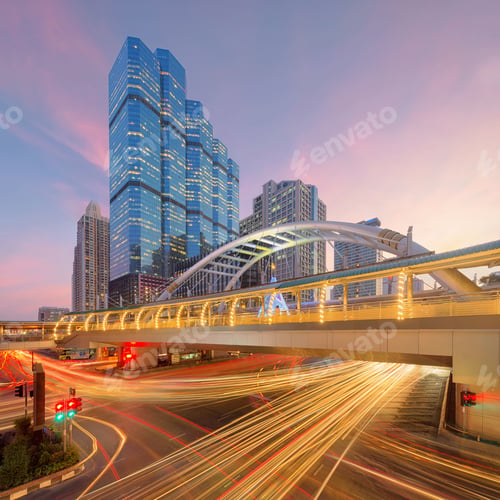Preview: Chong Nonsi, BTS Skytrain, Sathorn Intersection, Bangkok, Thailand