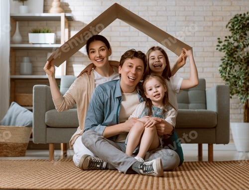 Preview: Concept of housing for young family.