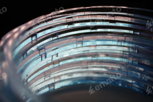 Preview: Pile Of Blue Acrylic Rings