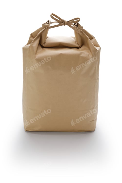 Preview: Paper bag for rice, made in Japan.