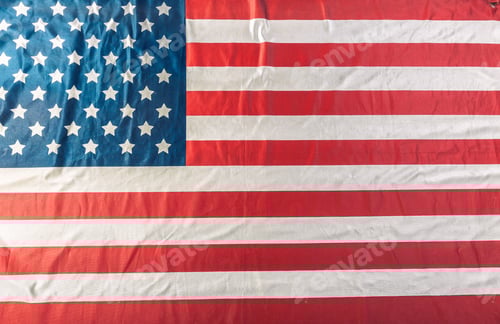 Preview: American Flag Background with Stripes and Stars