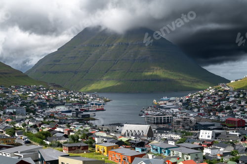 Preview: Panoramic View of Klaksvik, Faroe Islands