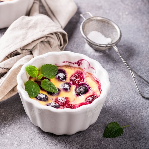 Preview: Traditional french sweet fruit dessert clafoutis