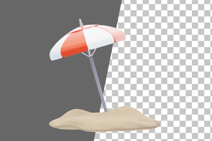 Preview: Beach Umbrella 3D Icon