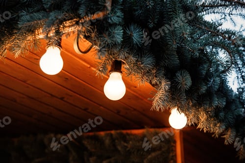 Preview: lamps of decoration on Christmas fair