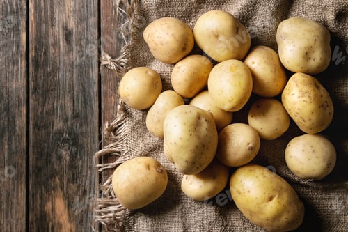 Preview: Raw organic potatoes