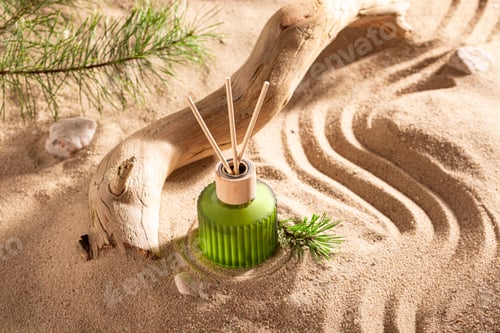 Preview: Aromatic fragrance diffuser in environment dunes and pines.