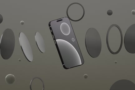 Visualização: Maquete de smartphone personalizável