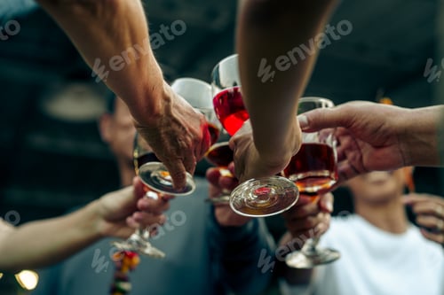 Preview: BBQ Fun Party with Grandparents, Family Gathering in the Garden, Summertime with grandpa, grandma