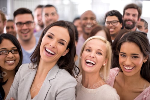 Preview: This is the best place to work. Cropped shot of a group of smiling businesspeople.