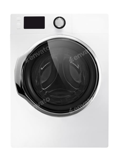 Preview: Washing machine isolated on white